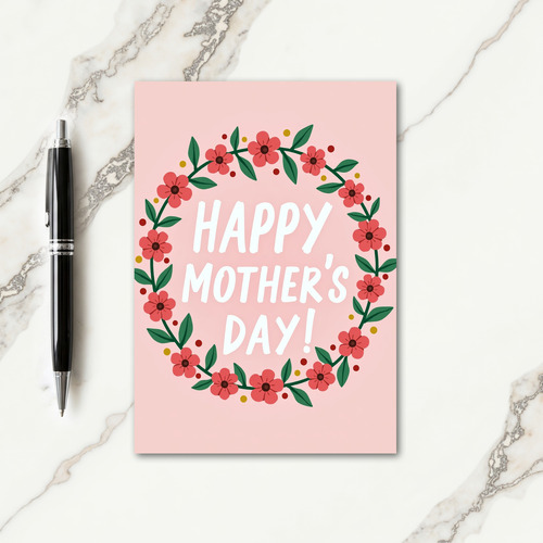 Floral Joy Faux Gold Foil Texture Card