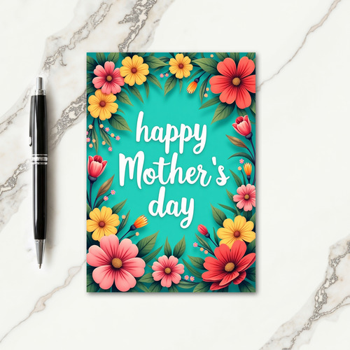 Floral Joy Message Card
