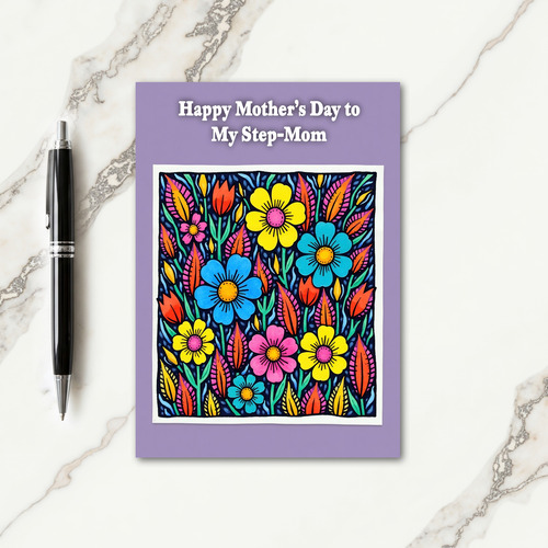 Floral Joyful Bloom Card