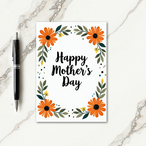 Floral Joyful Wishes Card