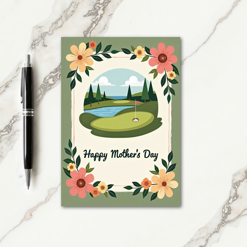 Floral Landscape Mothers Day Card