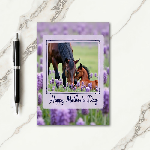 Floral Lavender Frame Card