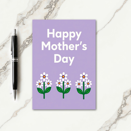 Floral Lavender Greeting Card