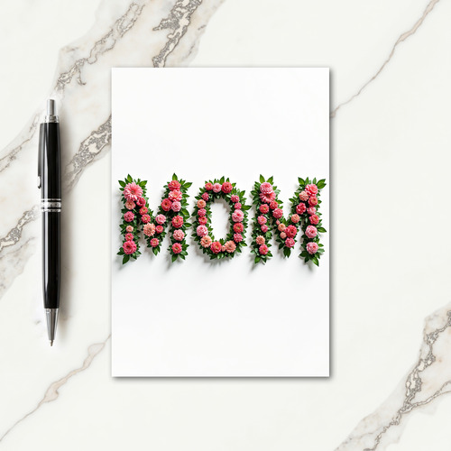 Floral Letter Love Card