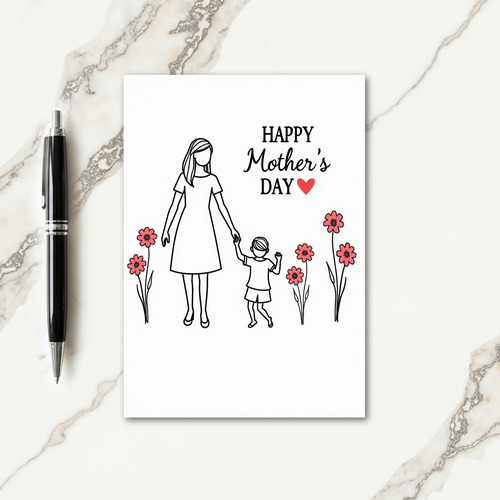 Floral Love Family Card