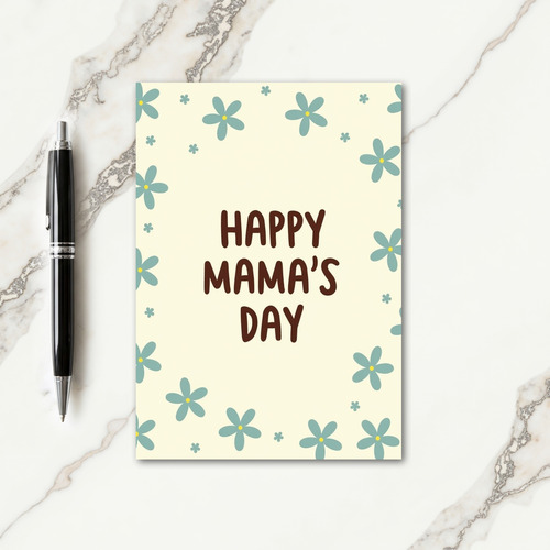 Floral Mamas Day Card