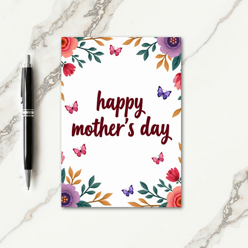 Floral Message Art Card