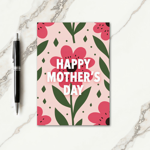 Floral Message Greeting Card