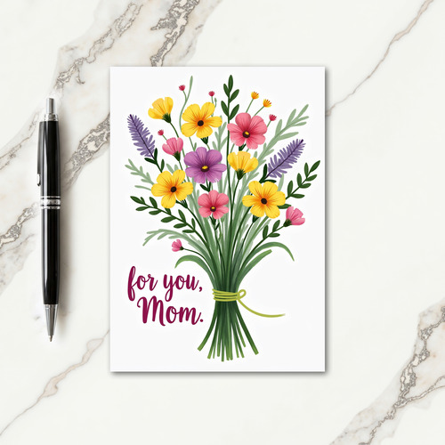 Floral Mom For You Card