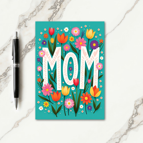 Floral Mom Greeting Card