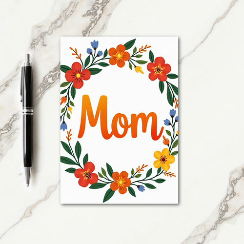 Floral Mom Illustration Card