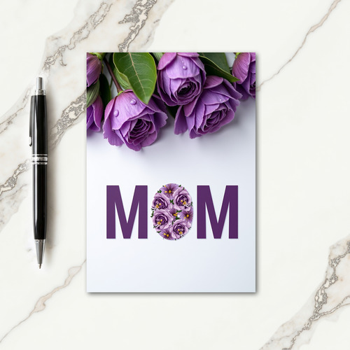 Floral Mom Letter Card