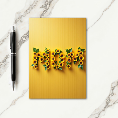 Floral Mom Letter Pattern Card