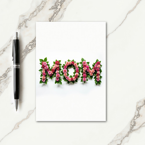 Floral Mom Love Greeting Card