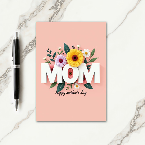 Floral Mom Mothers Day Card