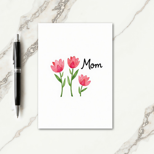 Floral Mom Watercolor Card