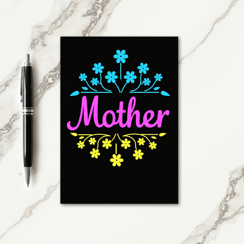Floral Mother Graphic Card