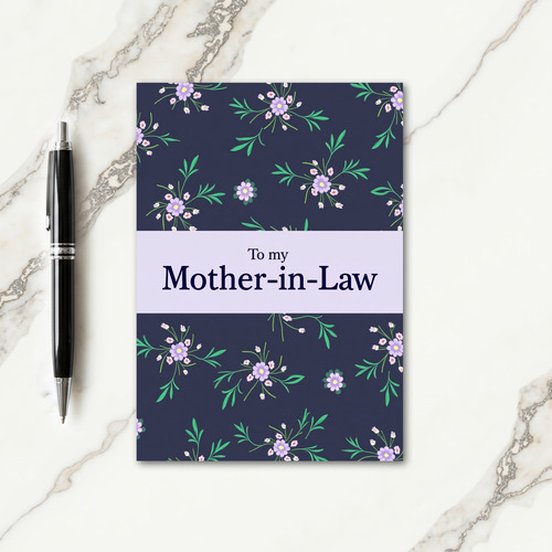 Floral Mother In Law Card