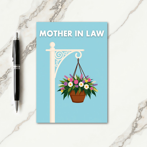 Floral Mother In Laws Day Card