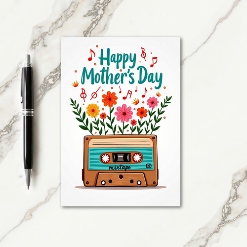 Floral Mother Love Mixtape Card