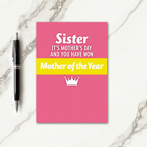 Floral Mother Of The Year Card