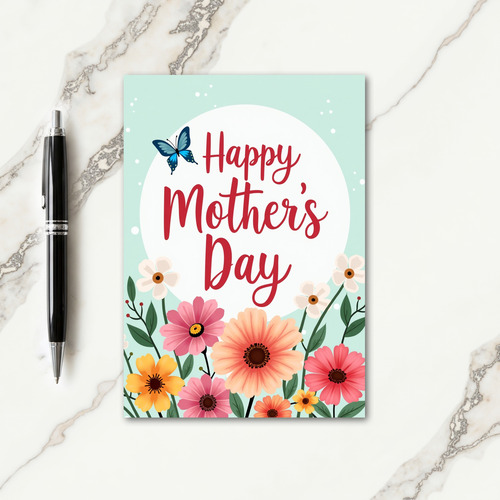 Floral Mother S Day Message Card