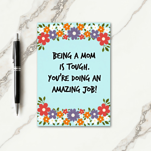 Floral Motherhood Message Card