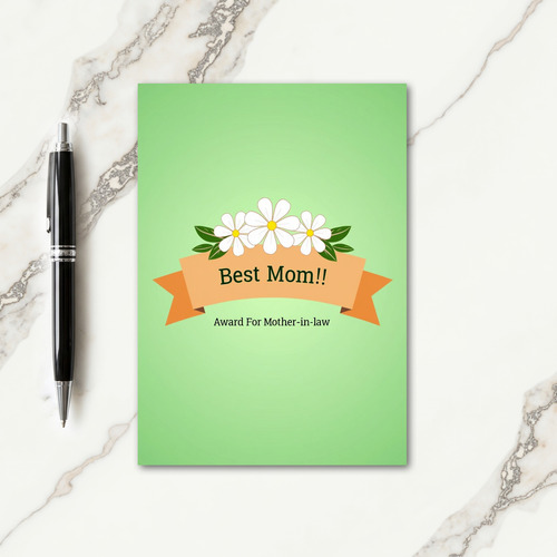 Floral Mothers Award Card