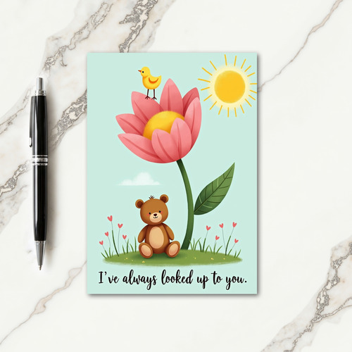 Floral Mothers Day Adoration Card