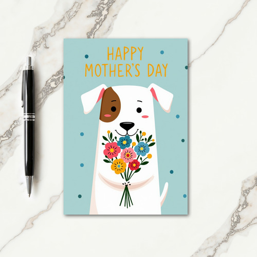 Floral Mothers Day Animal Card