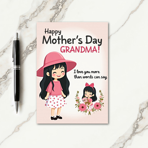 Floral Mothers Day Artwork Card
