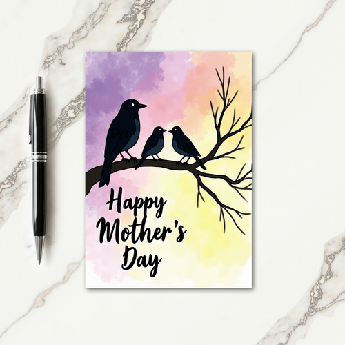 Floral Mothers Day Avian Card