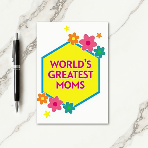 Floral Mothers Day Badge Card