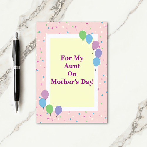 Floral Mothers Day Balloon Card