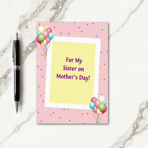Floral Mothers Day Balloons Card