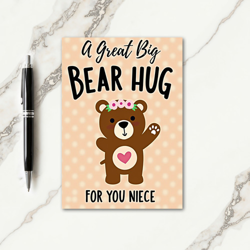 Floral Mothers Day Bear Wave Card