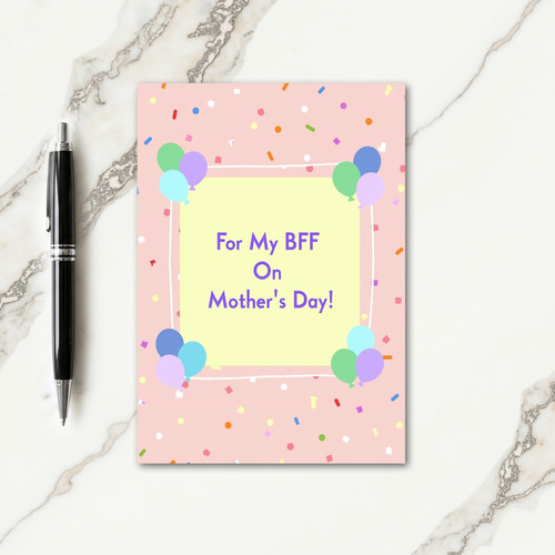 Floral Mothers Day Bff Card