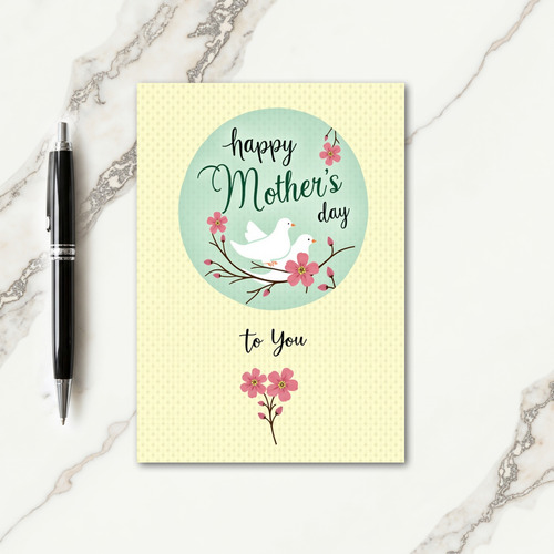 Floral Mothers Day Birds Card