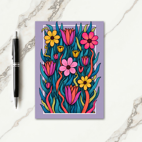 Floral Mothers Day Bloom Art Card