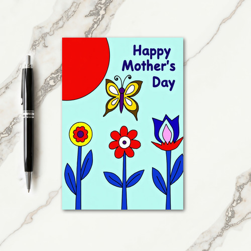 Floral Mothers Day Blooms Art Card
