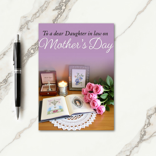 Floral Mothers Day Book Card