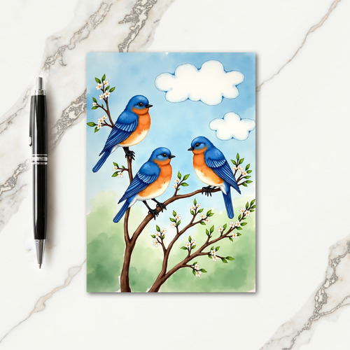 Floral Mothers Day Branch Card