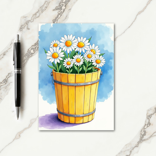 Floral Mothers Day Bucket Card