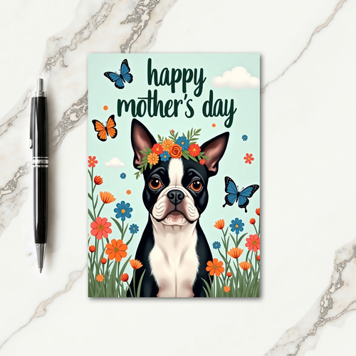 Floral Mothers Day Canine Card