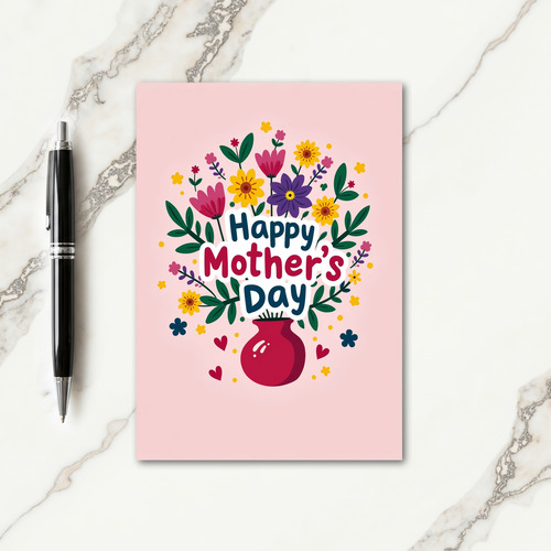Floral Mothers Day Celebration Card