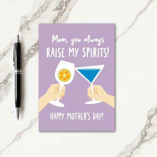Floral Mothers Day Cheers Card