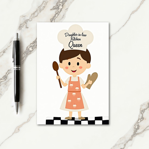 Floral Mothers Day Chef Card