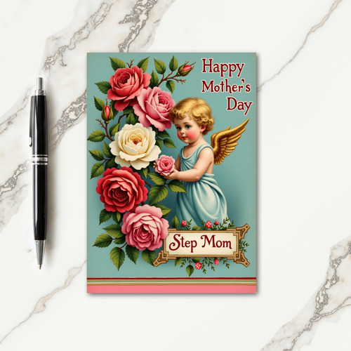 Floral Mothers Day Childs Rose Card