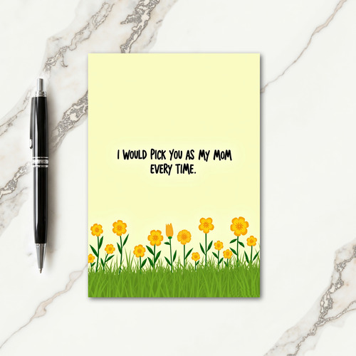 Floral Mothers Day Choice Mom Card