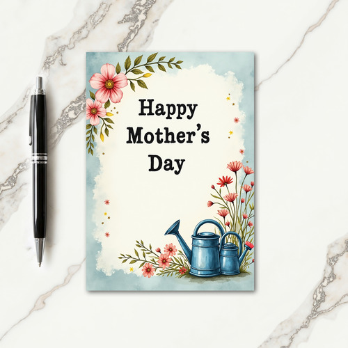 Floral Mothers Day Cloud Card